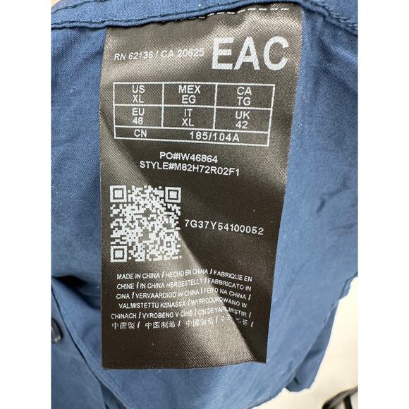 GUESS‎ Slim Fit Button Down Dress Shirt Men XL Blue NWT - Picture 7 of 9